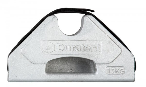 Gewicht 15kg silber, mit Klett