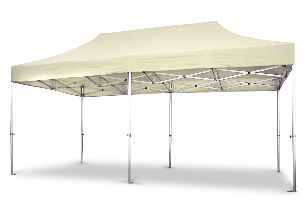 Duratent Faltpavillon, Hexa50, 3x6m, beige 3x6 Meter Faltpavillons
