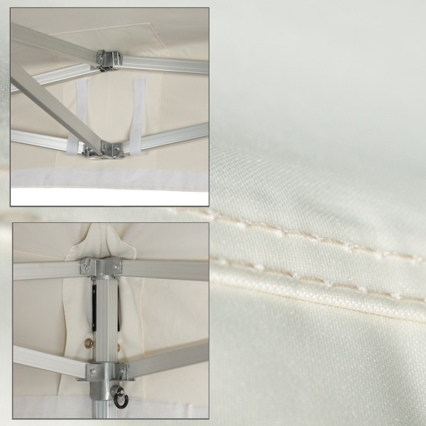 Duratent Faltpavillon, Hexa50, 3x3m, beige