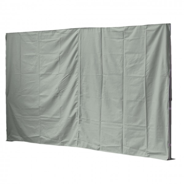 3m Seitenwand geschlossen, grau, 300 g/m²