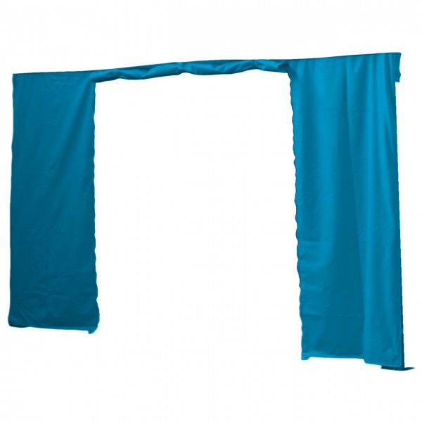 3m Seitenwand mit Tür, himmelblau, 300 g/m²