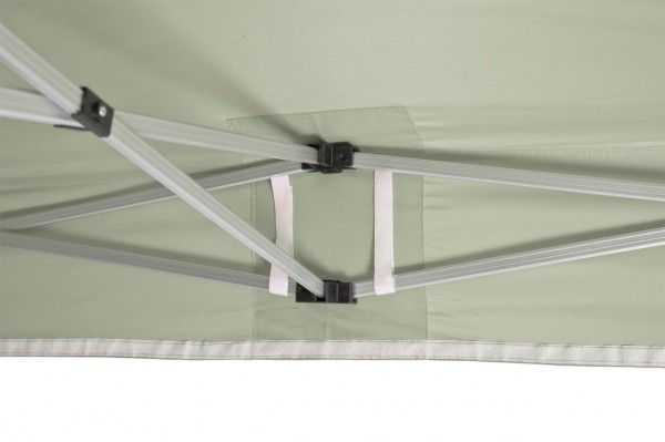 Duratent Faltpavillon, Hexa40, 3x3m, grau