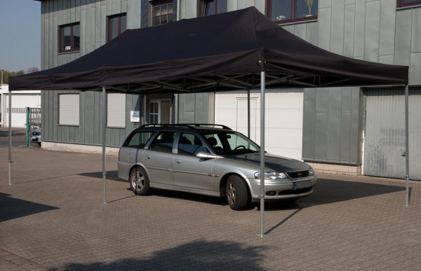 Duratent Faltpavillon, Hexa50, 4x8m, schwarz