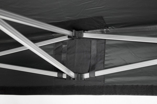 Duratent Faltpavillon, Hexa40, 3x3m, schwarz