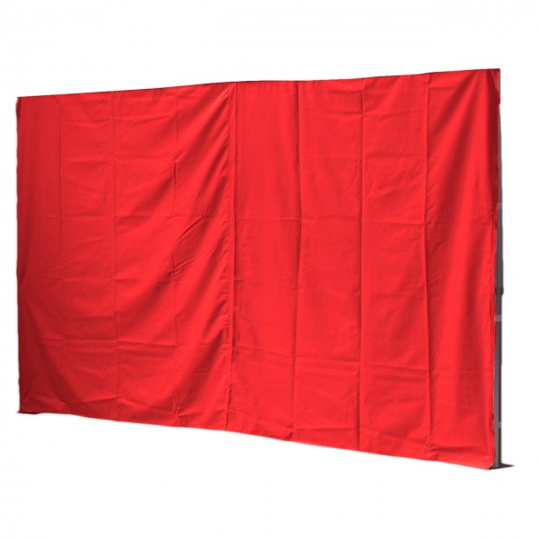 4,5m Seitenwand, geschlossen, rot, 450 g/m²