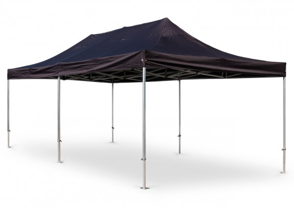 Duratent Faltpavillon, Hexa50, 4x8m, schwarz