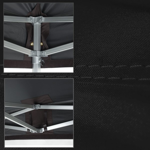 Duratent Faltpavillon, Hexa50, 3x3m, schwarz