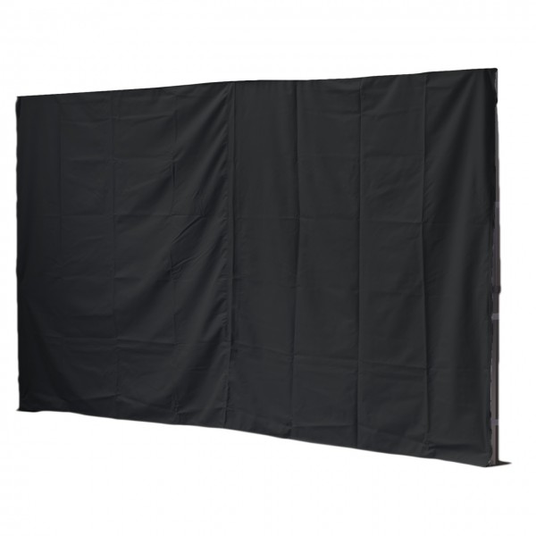 4,5m Seitenwand, geschlossen, schwarz, 450 g/m²