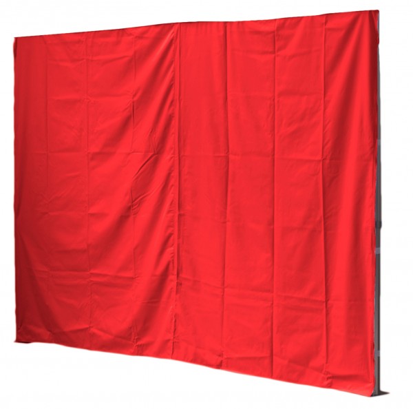 3m Seitenwand geschlossen, rot, 450 g/m²
