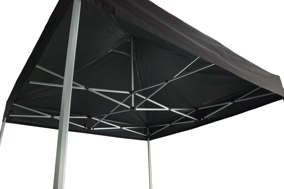 Duratent Faltpavillon, Hexa40, 3x3m, schwarz 3x3 Meter