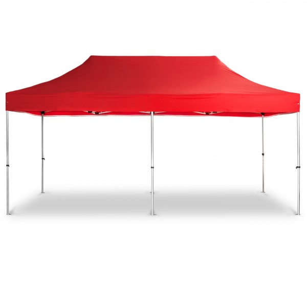 Duratent Faltpavillon, Hexa40, 3x6m, rot