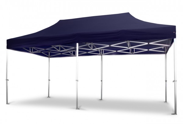 Duratent Faltpavillon, Hexa50, 3x6m, blau