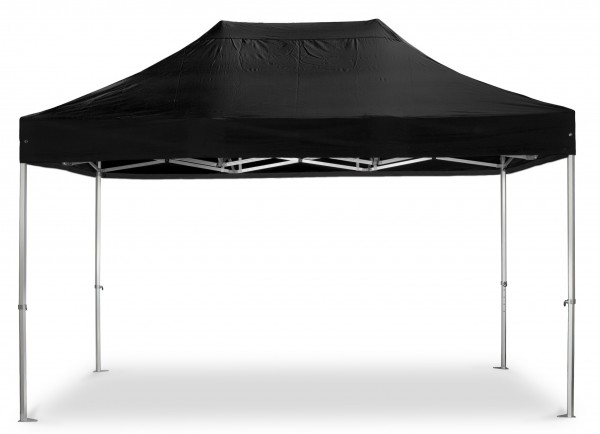 Duratent Faltpavillon, Hexa50, 3x4,5m, schwarz