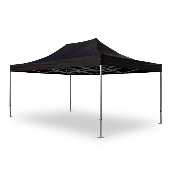 Duratent Faltpavillon, Hexa50, 4x6m, schwarz