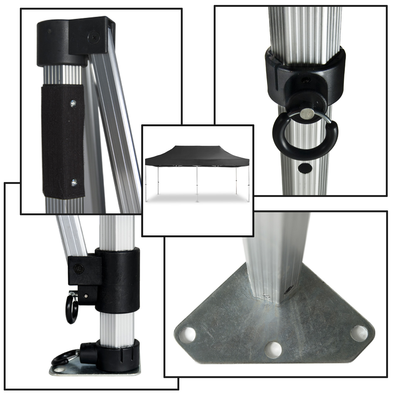 Faltpavillon-3x6-schwarz-Konstruktion