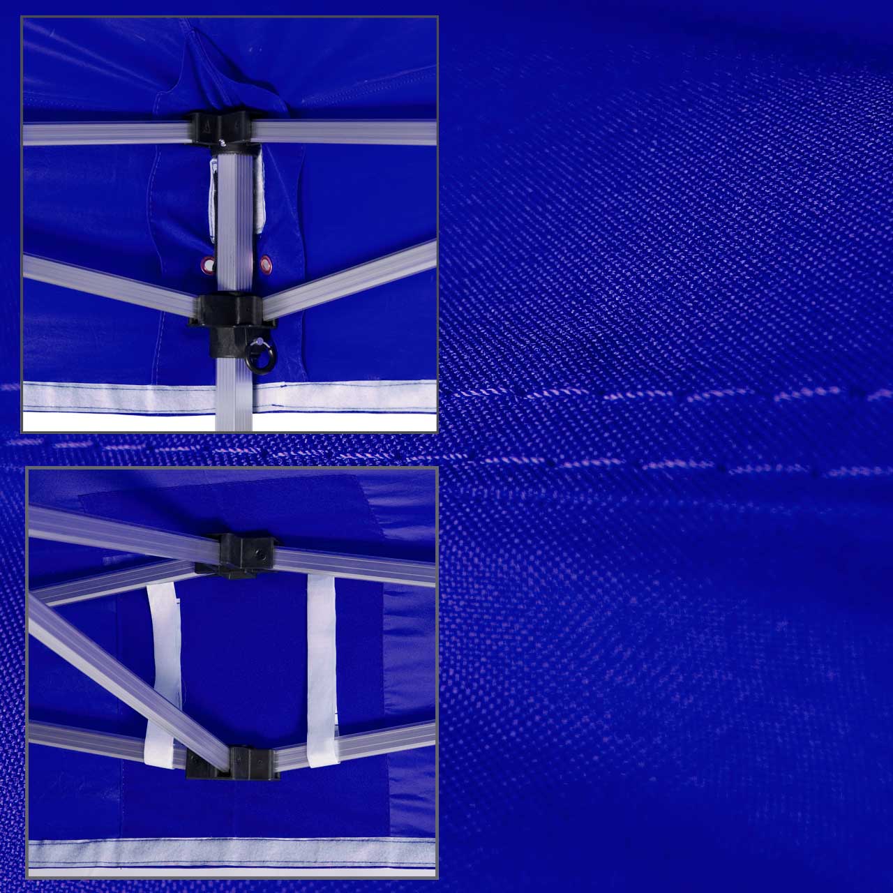 Faltpavillon-Dach-Koenigsblau