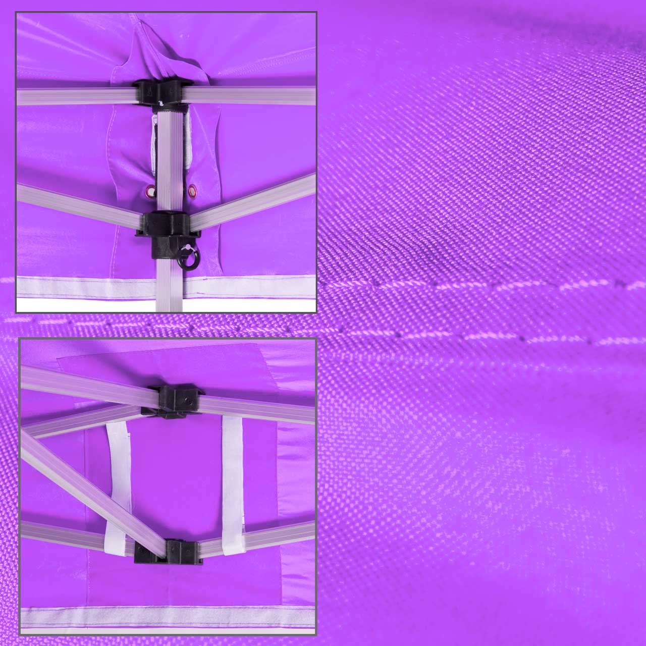 Faltpavillon-Dach-Lila