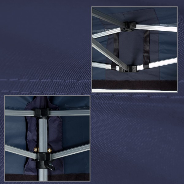 Duratent Faltpavillon, Hexa40, 3x3m, blau