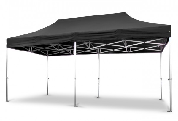 Duratent Faltpavillon, Hexa50, 3x6m, schwarz