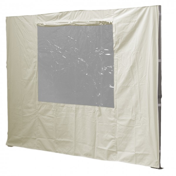 3m Seitenwand, Fenster, beige, 450 g/m²