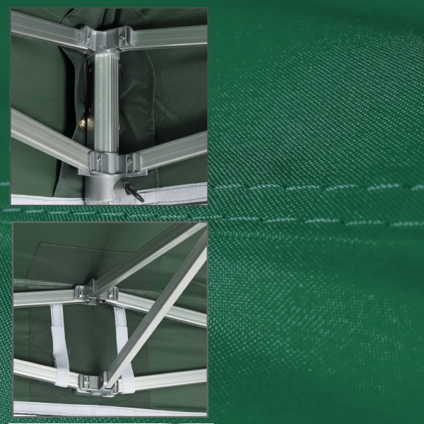 Duratent Faltpavillon, Hexa50, 3x4,5m, grün