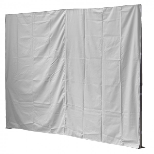 3m Seitenwand geschlossen, weiß, 450 g/m²