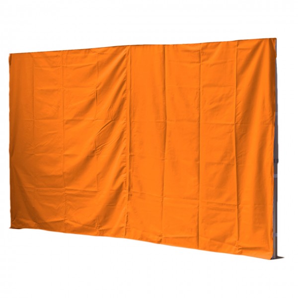 3m Seitenwand geschlossen, orange, 300 g/m²
