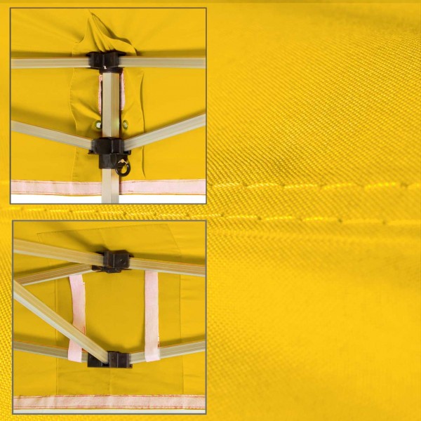 Duratent Faltpavillon, Hexa40, 3x3m, gelb