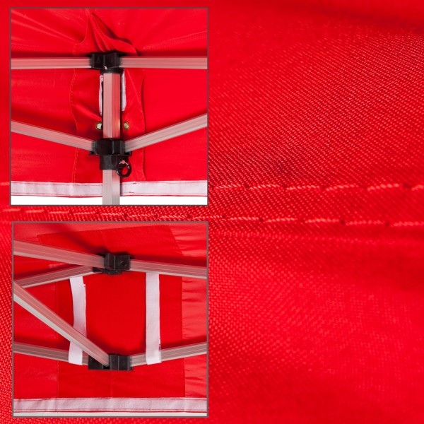 Duratent Faltpavillon, Hexa40, 3x3m, rot