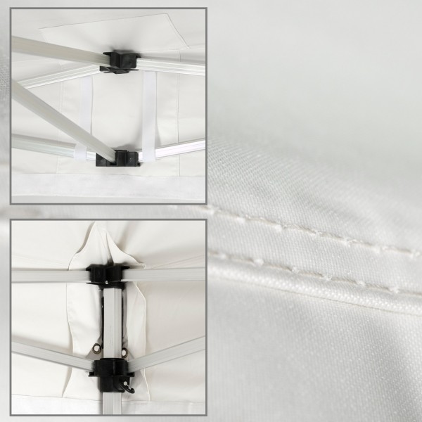 Duratent Faltpavillon, Hexa40, 3x3m, weiß