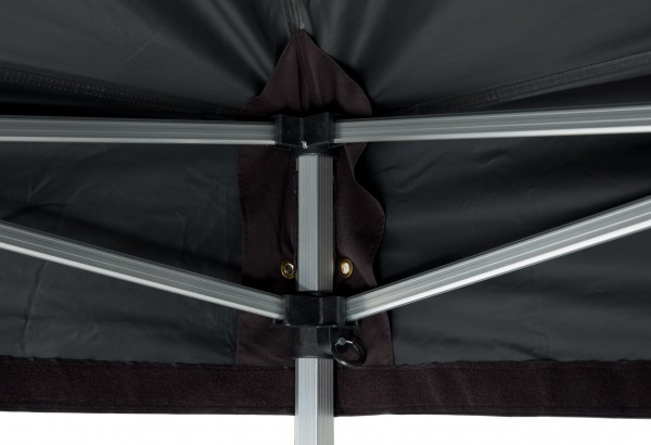 Duratent Faltpavillon, Hexa40, 3x3m, schwarz