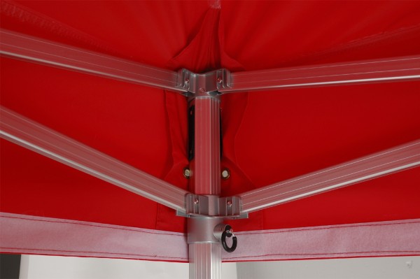 Duratent Faltpavillon, Hexa50, 3x4,5m, rot